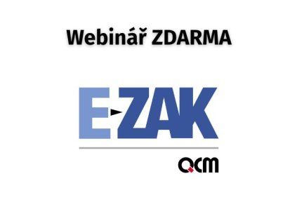 E ZAK webinář zdarma
