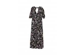 womens patterned long dress blackfloral hm black dresses 3 upravit