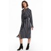 womens shirt dress dark bluewhite striped hm whiteblue dress