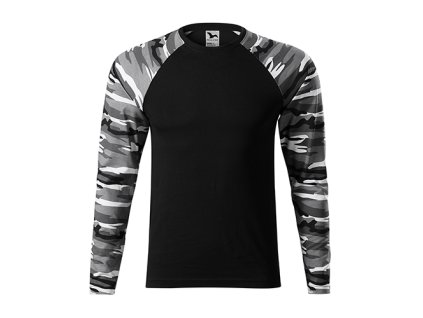 Camouflage LS - Triko unisex