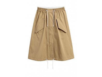 womens flared cotton skirt khaki beige hm beige skirts