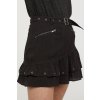 womens crinkled skirt with belt black hm black skirts 1