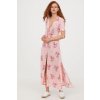 womens dress with buttons light pinkfloral hm pink dresses