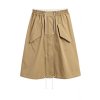 womens flared cotton skirt khaki beige hm beige skirts