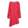 womens patterned dress redfloral hm red dresses 1