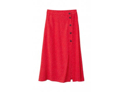 womens crc3aaped skirt redwhite dotted hm whitered skirts 4 upravene