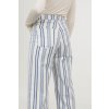 womens ankle length twill pants whitestriped hm white pants
