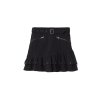 womens crinkled skirt with belt black hm black skirts 3 upravene