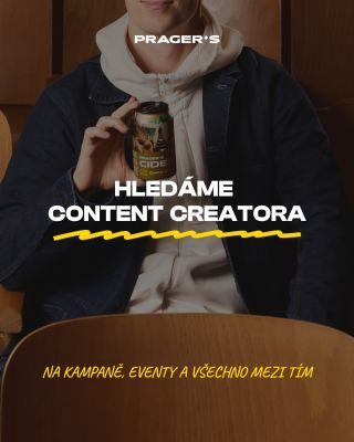 Rozšiřujeme tým PRAGER’S. 🖤 Hledáme někoho, kdo si vezme na starost naše sociální sítě a obsah. Někoho, kdo rozumí...