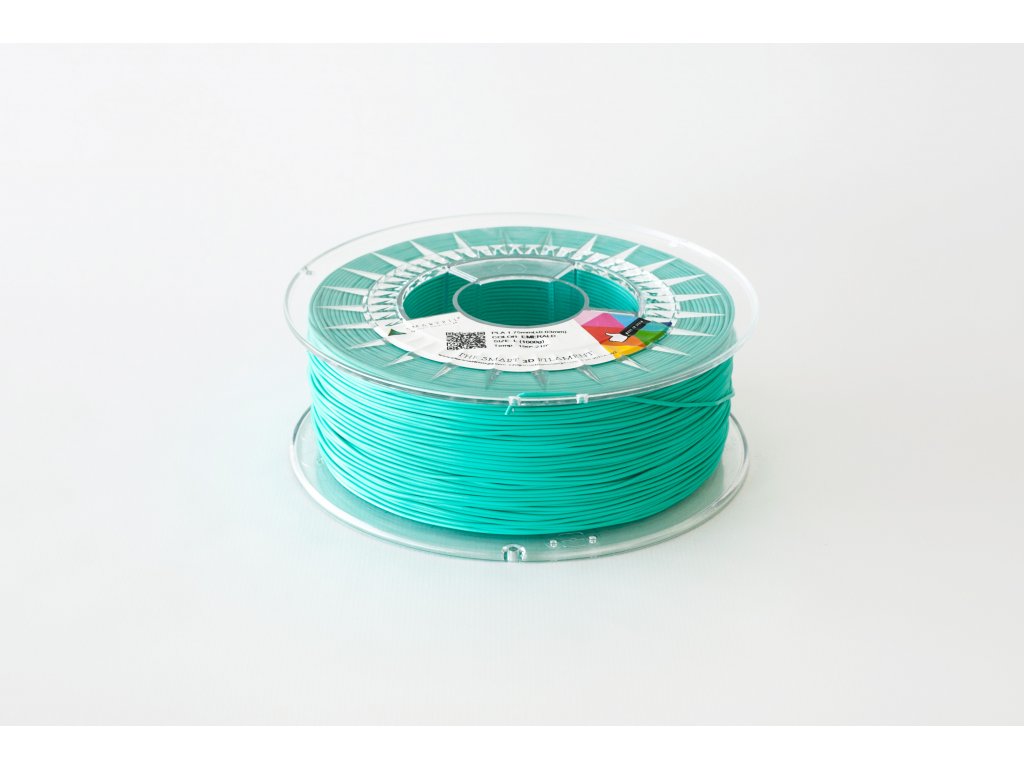 PLA filament smaragdově zelený 1,75 mm Smartfil 1kg