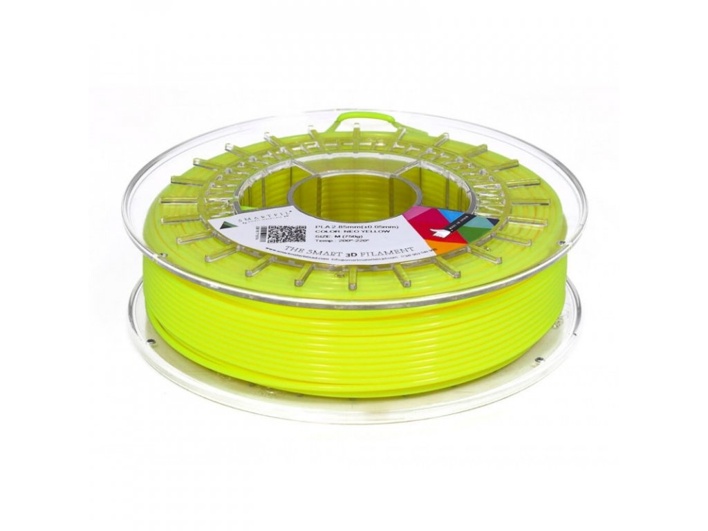 PLA filament neonově žlutý 1,75 mm Smartfil 750g