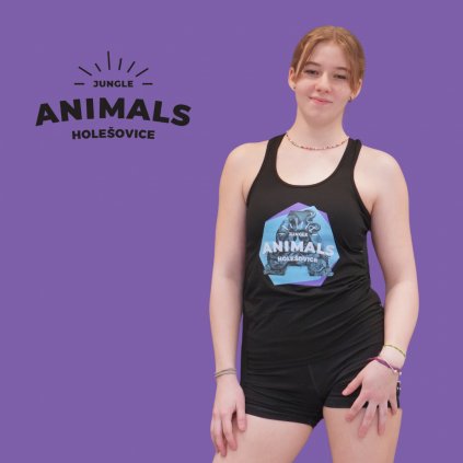 Tílko dámské - erb na hrudi (ideální na parkour, gymnastiku) - Animals Holešovice