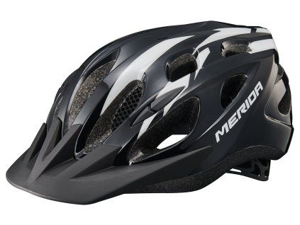 MERIDA - Přilba junior SHADOW black/white 51-56cm (Velikost S)