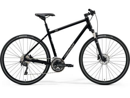MERIDA CROSSWAY 300 Glossy Black(Matt Silver) (Velikost L)