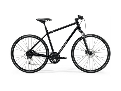 MERIDA CROSSWAY 100 Glossy Black(Matt Silver) L(55) (Velikost L)