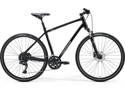 MERIDA CROSSWAY 300 Glossy Black(Silver) (Velikost L)