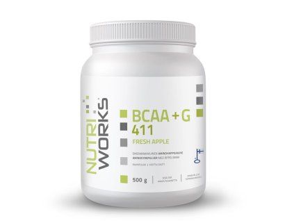BCAA + Glutamin 4:1:1 500 g (Příchuť fresh apple)