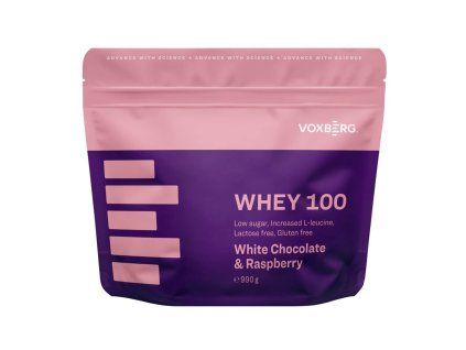 Whey Protein 100 990g (Příchuť bílá čokoláda s malinou)