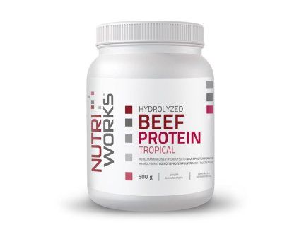 1.nutri works hydrolyzed beef protein 500g tropical 16172