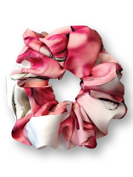 Gumička Scrunchie Máky v západu slunce (3a)