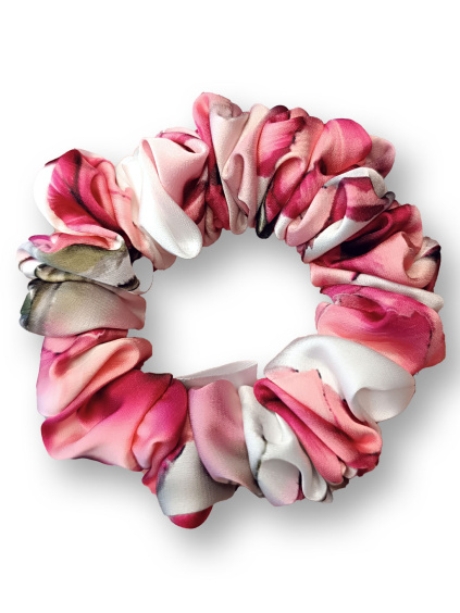 Gumička Scrunchie Máky v západu slunce (1)