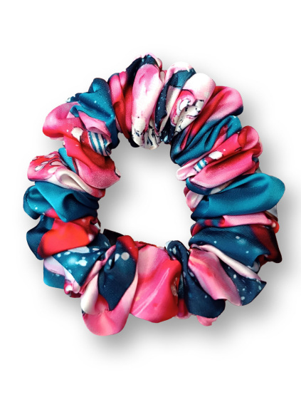 Gumička Scrunchie Svěží sakura (2a)