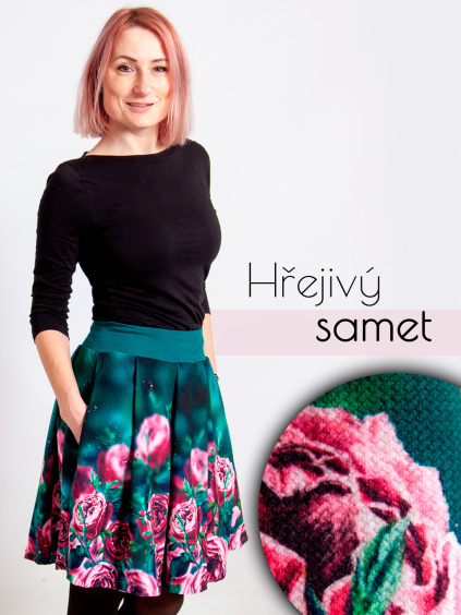 Sametova Smaragdove magicka Hrejivy samet