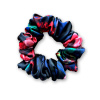 Saténová gumička scrunchie Úzká Nespoutaná modročerná (1)