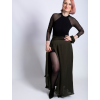 Zavinovací sukně Peithó Khaki DIVA La VIDA (10)