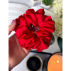 Saténová gumička scrunchies Bohatá Červená DIVA La VIDA (3)