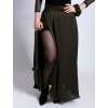 Saténová gumička scrunchies Bohatá Khaki DIVA La VIDA (5)