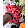 Saténová gumička scrunchies Bohatá Lososová DIVA La VIDA (3)