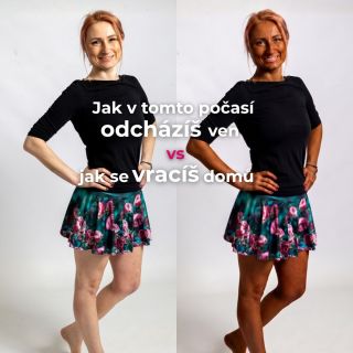 Jak v těchto vedrech odcházíš ven vs. jak se vracíš domů... 😂😅 #palitojakblazen #horko #divalavida