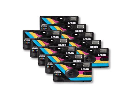 Ilford Ilfocolor Single Camera Rapid 27 Exp. Retro Edition 10 x Pack Box