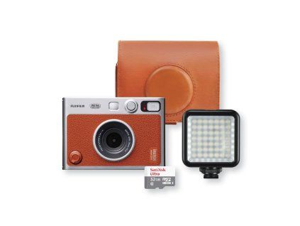 Instax Mini Evo Set Brown Wide