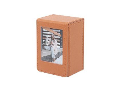 Instax Mini Photo Box Leather Brown
