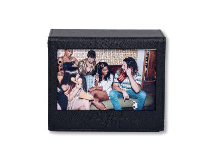 Instax Wide Photo Box Leather Black
