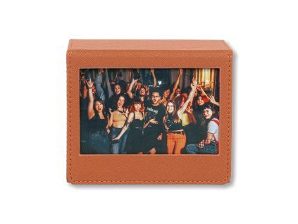 Instax Wide Photo Box Leather Brown