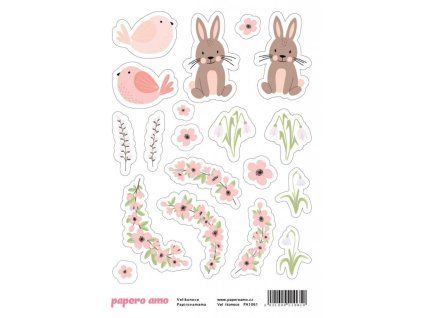 Papero amo - Samolepky arch - VELIKONOCE