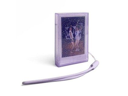 13606 plastic photo storage box purple