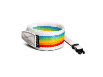 Polaroid Camera Strap Flat Rainbow White (popruh)