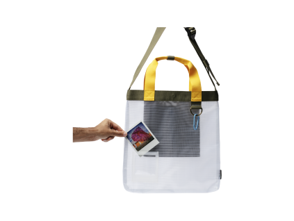 12309 1 polaroid ripstop tote bag clear