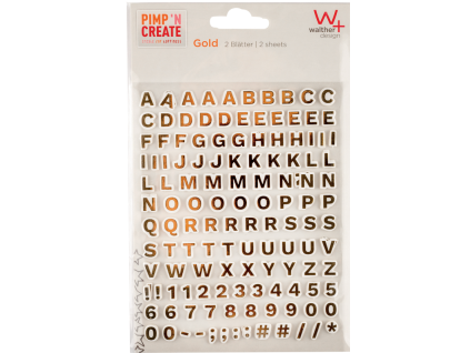 Walther Adhesive Letters Gold