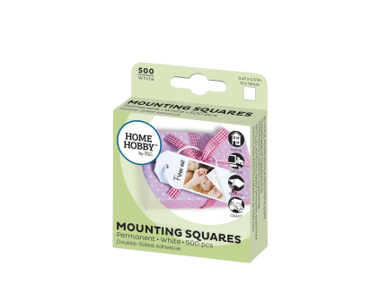 3L Mounting Squares White 500 ks