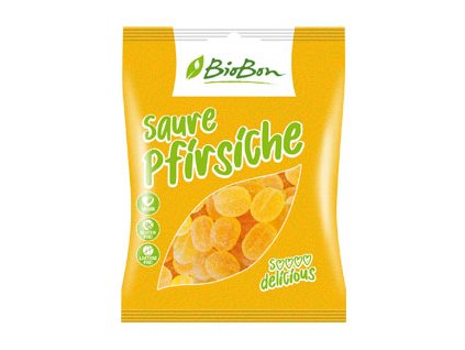 cukriky kysle broskyne bezglutenove vegan bio 100g