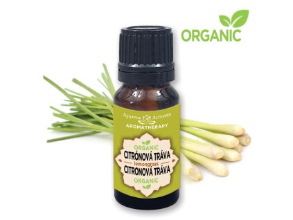 Altevita 100% esenciálny olej ORGANIC LEMONGRASS (citrónová tráva) - Olej čistenia od nepotrebného