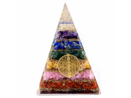 8674 awm orgonit pyramida sedem cakier kvet zivota 7 5cm 1ks