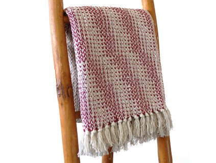 8900 4 awm boho pohodlny prehoz 125 x 150 cm rubinova dvojfarebna 1ks