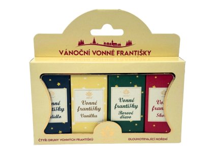 11583 arome vianocne vonne kuzele s drziakom mix 4 voni po 10 ks