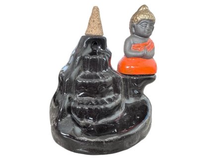 Round ceramic backflow incense holder Porte encens Artisanat Porte Encens Backflow